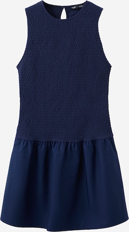 MANGO - Vestido 'DONKEY' en azul: frente