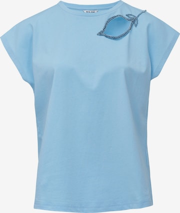 T-shirt Salsa Jeans en bleu : devant