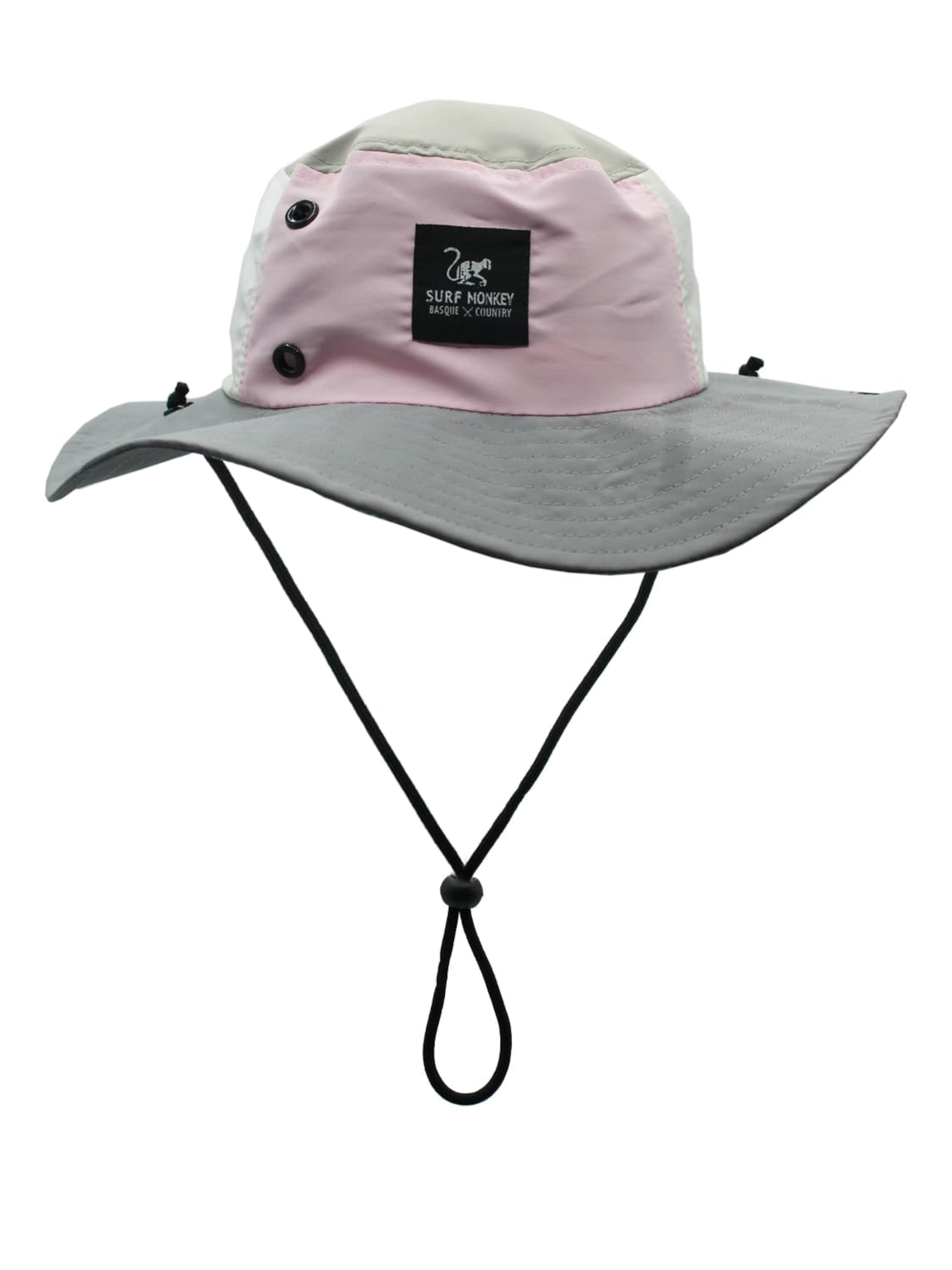 Chapeaux de sports 'Boonie' Surf Monkey en rose : devant