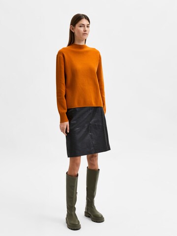 SELECTED FEMME Sweater 'Cali' in Orange