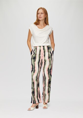 s.Oliver BLACK LABEL Wide leg Broek in Blauw