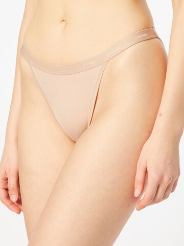 Calvin Klein Underwear Panty in Beige: front