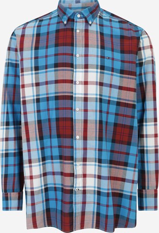 Tommy Hilfiger Big & Tall Klasický střih Košile 'TARTAN' – modrá: přední strana