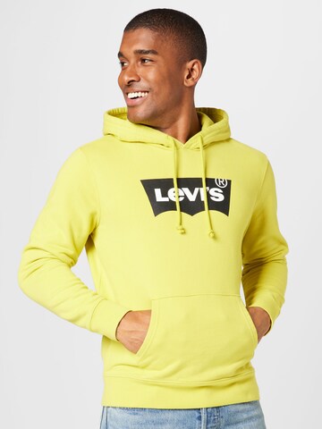 LEVI'S ® - Sweatshirt 'Standard Graphic Hoodie' em amarelo: frente