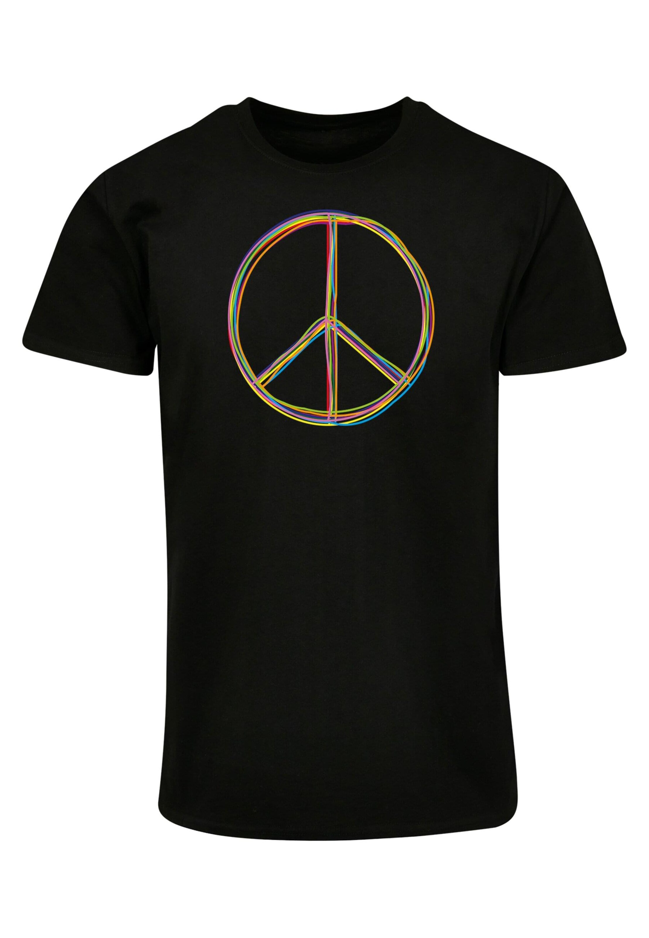 Merchcode Shirt 'Peace' in Black: front
