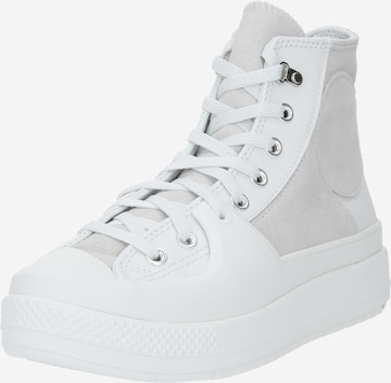 CONVERSE Magas szárú sportcipők 'CHUCK TAYLOR ALL STAR CONSTRUC' - fehér: elől