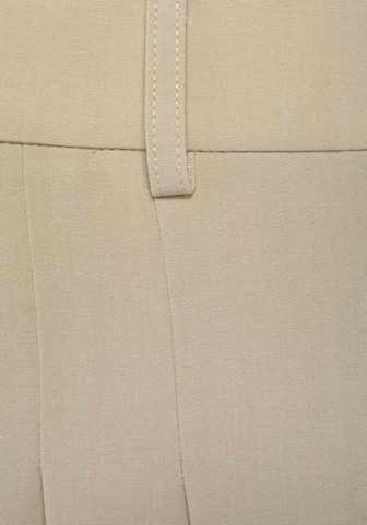 LASCANA - Pierna ancha Pantalón de pinzas en beige