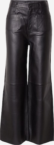 OAKWOOD Bootcut Hose in Schwarz: Vorderseite