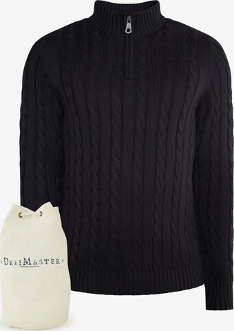 Pull-over DreiMaster Vintage en noir : devant