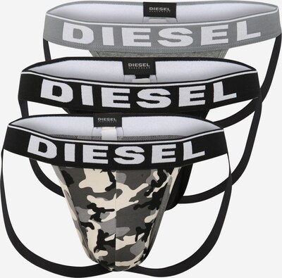 DIESEL Trosa i mörkgrå / gråmelerad / svart / vit, Produktvy