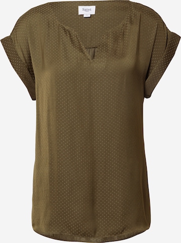 SAINT TROPEZ Blouse in Groen: voorkant