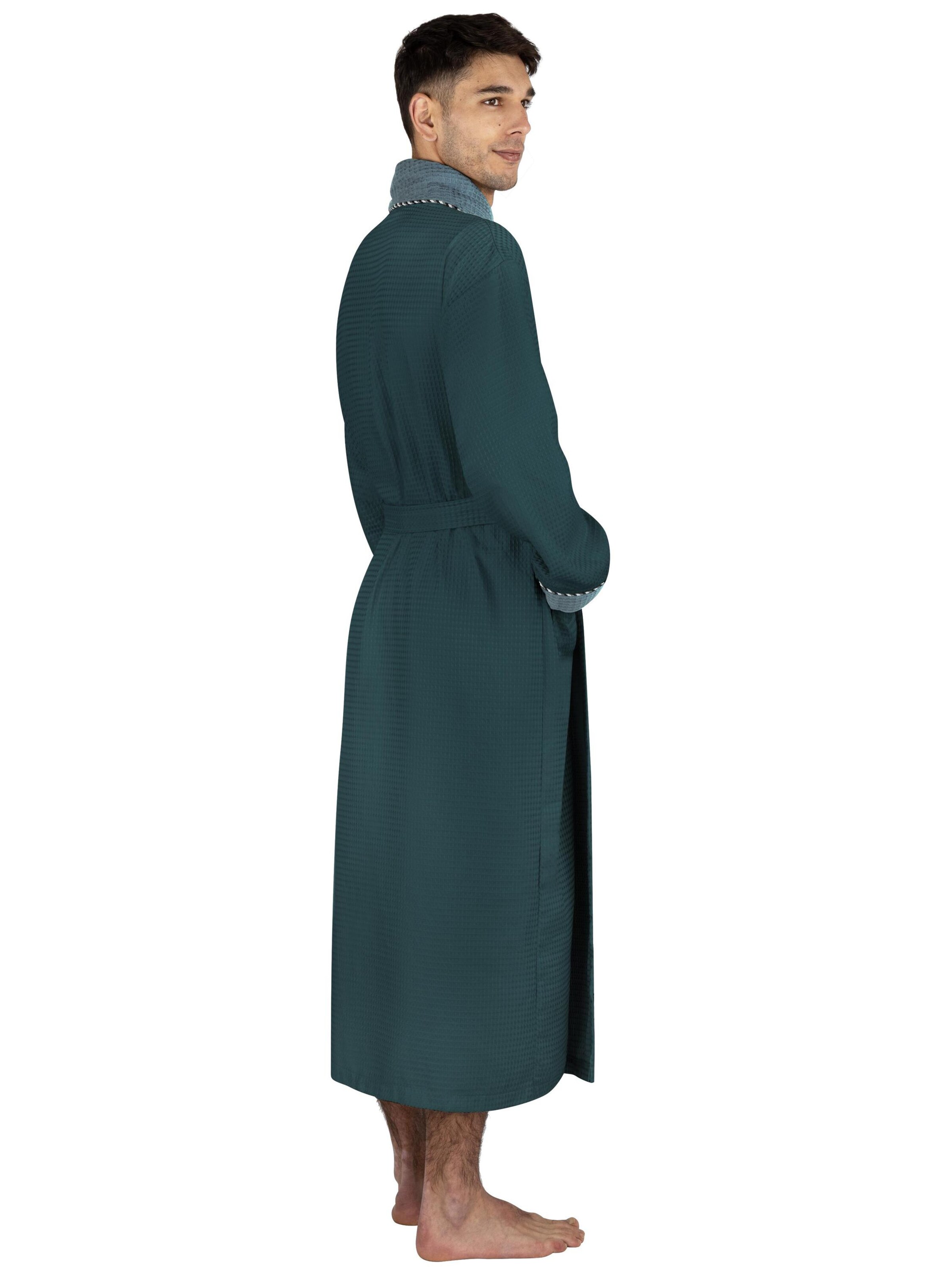 Peignoir court normani en bleu