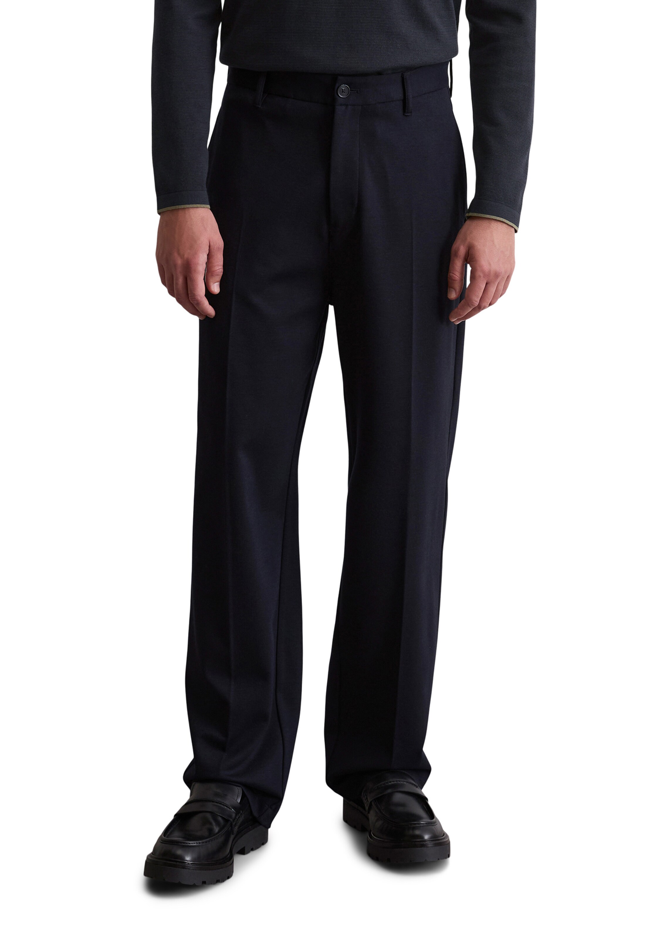 Marc O'Polo Loose fit Trousers in Blue: front