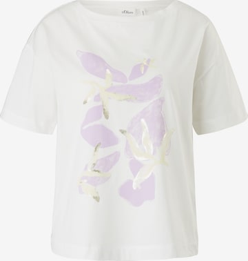 T-shirt s.Oliver BLACK LABEL en beige : devant