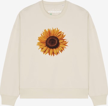 Felpa 'Sonnenblume ' di Watapparel in beige: frontale