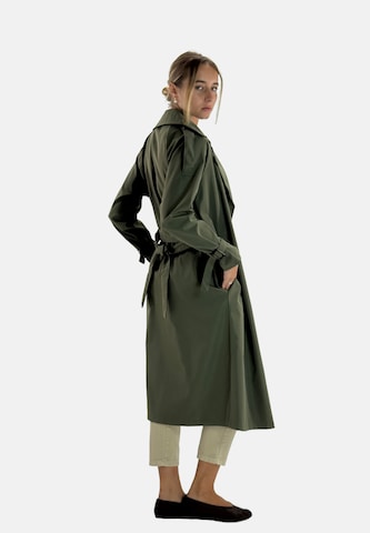 Manteau mi-saison Elara en vert