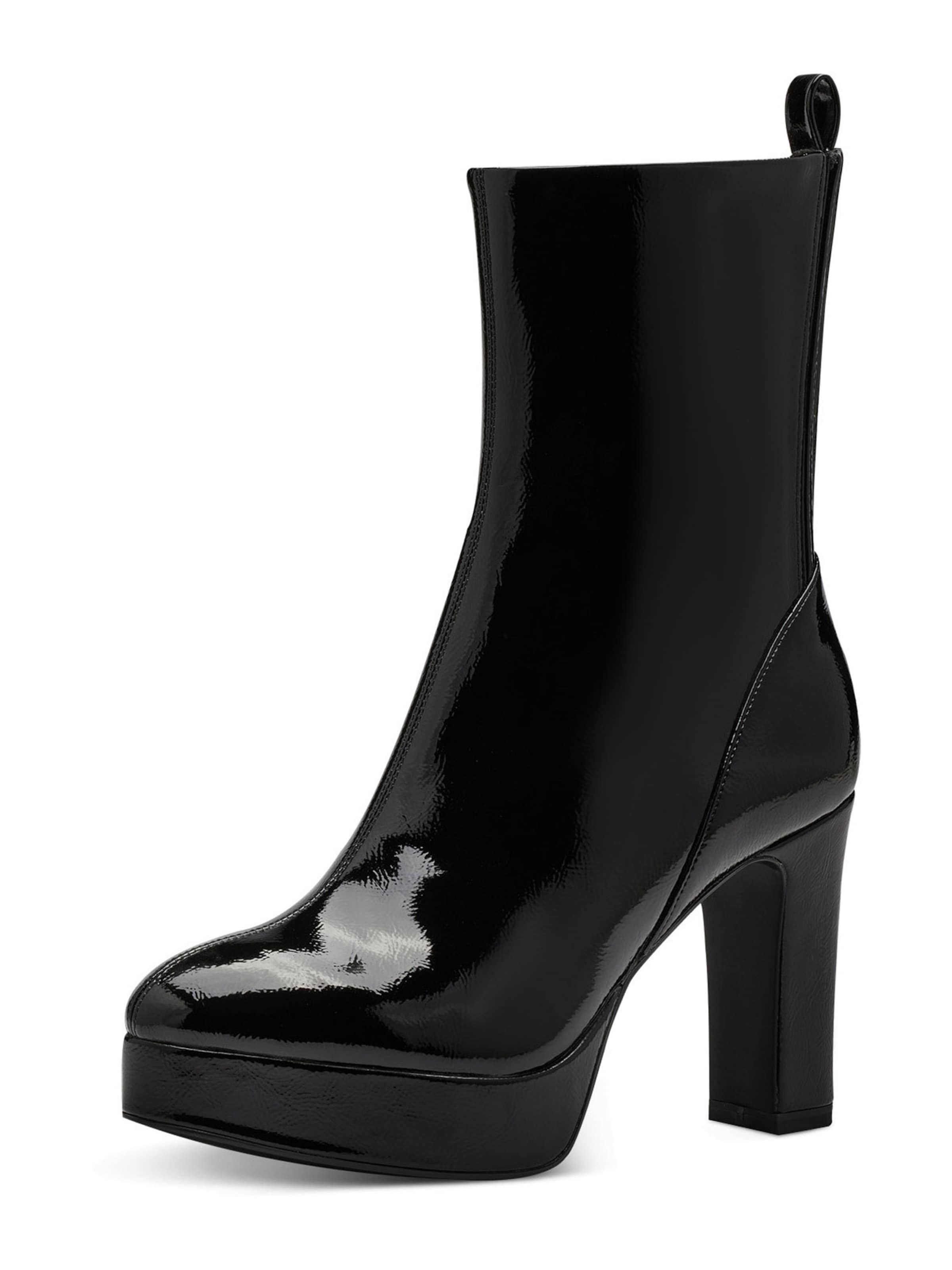 Tamaris Enkellaarsjes in Zwart: voorkant