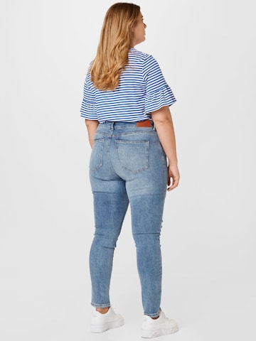 Noisy May Curve Skinny Jeans 'CALLIE' in Blauw