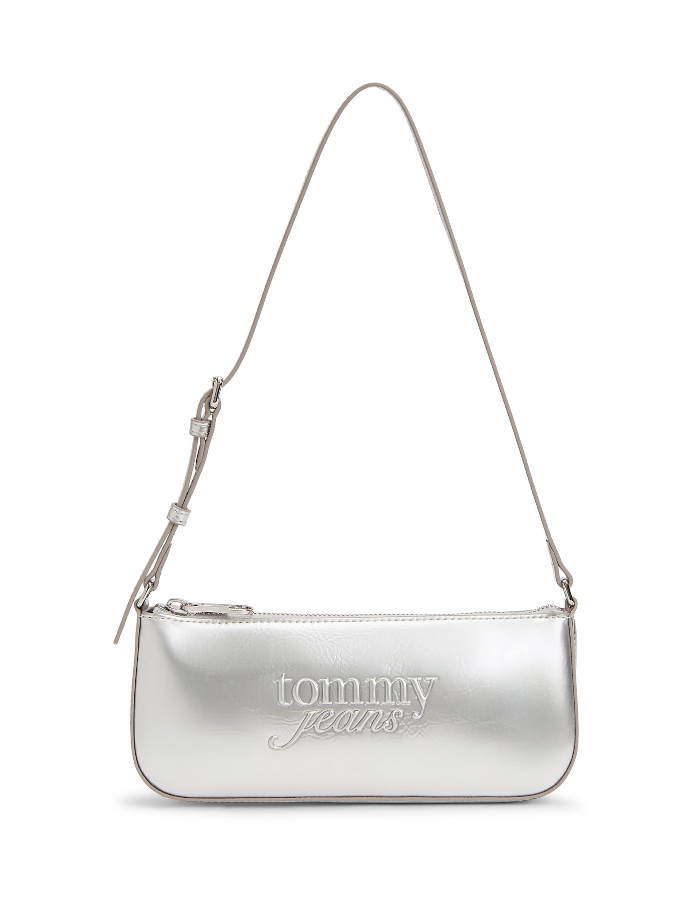 Sac bandoulière Tommy Jeans en argent : devant