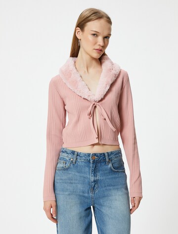 Koton Gebreid vest in Roze: voorkant