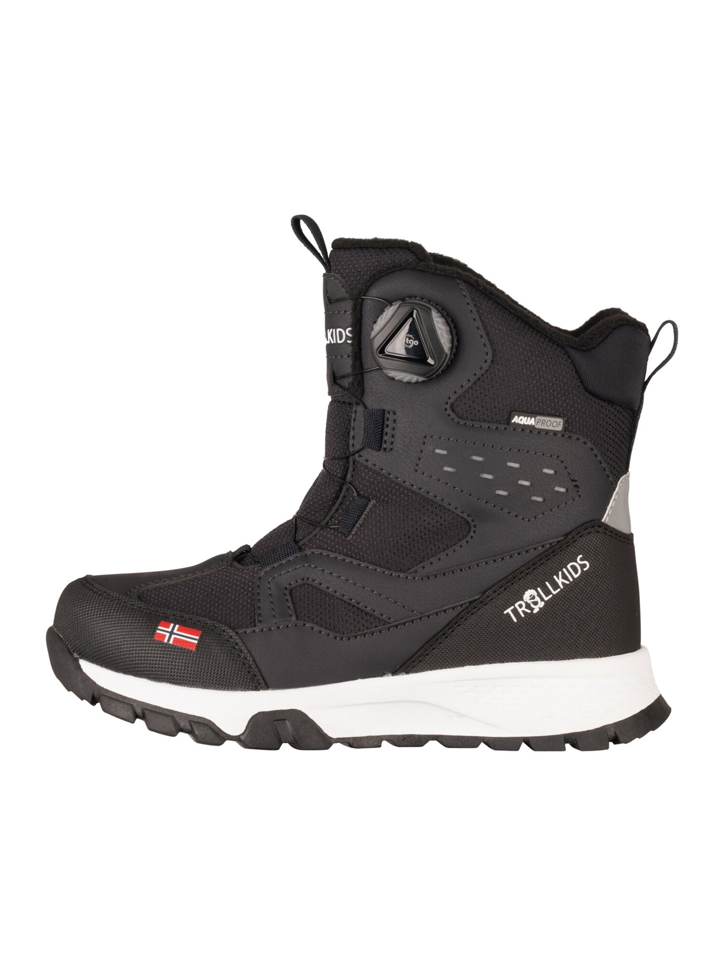 TROLLKIDS Snow Boots in Black: front
