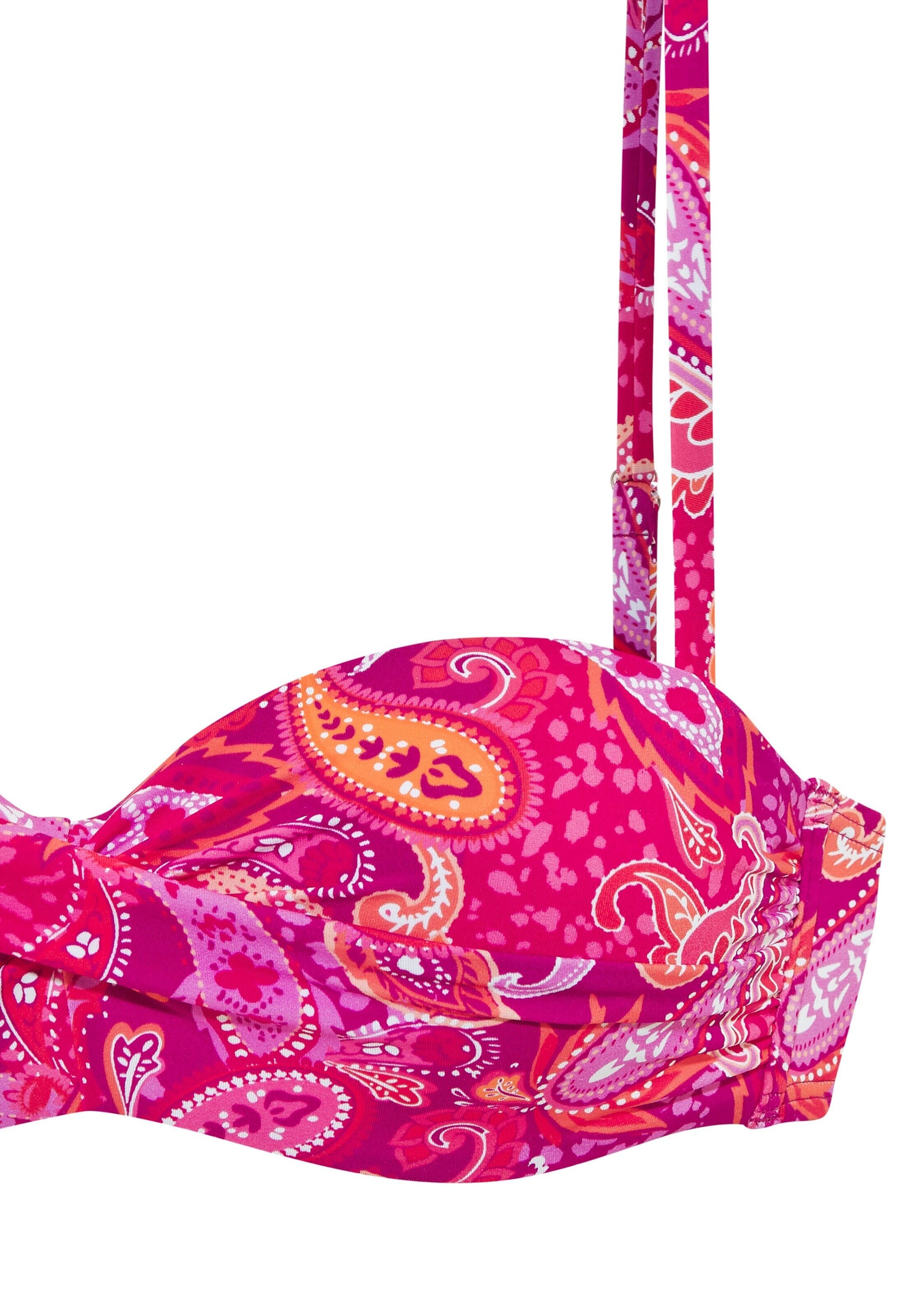 VIVANCE - Bandeau Top de bikini en rosa