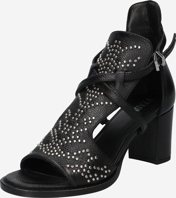 Zadig & Voltaire Strap sandal 'MAY' in Black: front