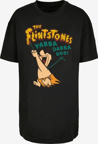 T-shirt oversize 'Familie Feuerstein Fred Yabba Dabba Doo' F4NT4STIC en noir : devant