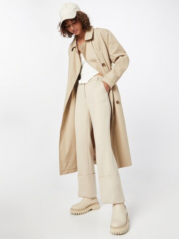 ABOUT YOU Limited Between-Seasons Coat in Beige