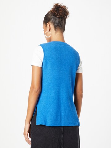 VILA Knitted Vest 'Ril' in Blue