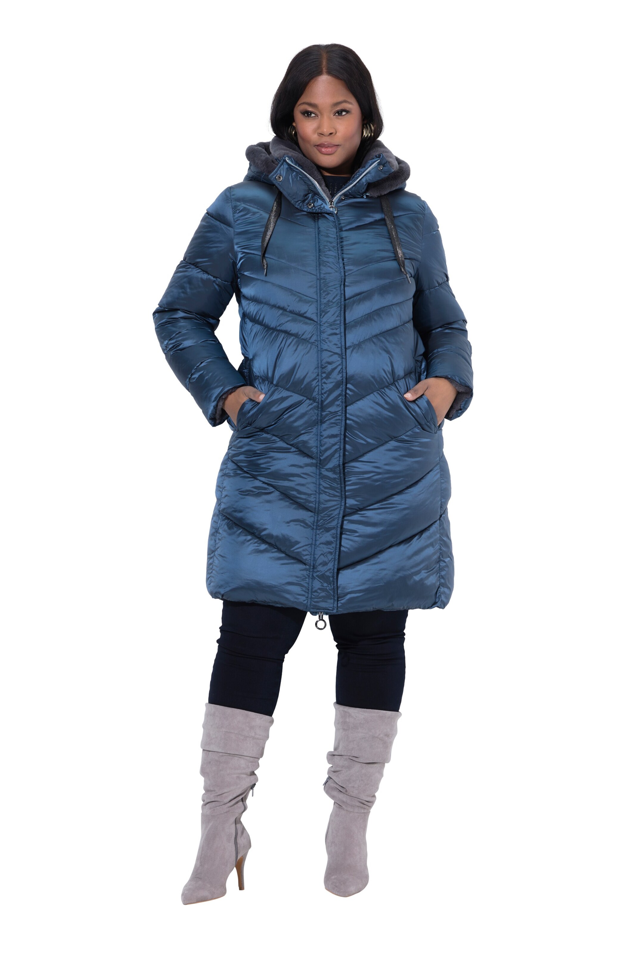 Ulla Popken Winter coat in Blue