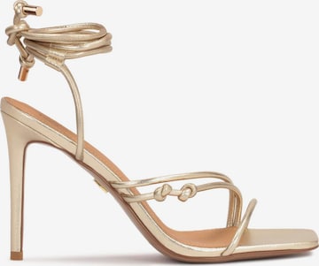 Kazar Strap Sandals in Gold