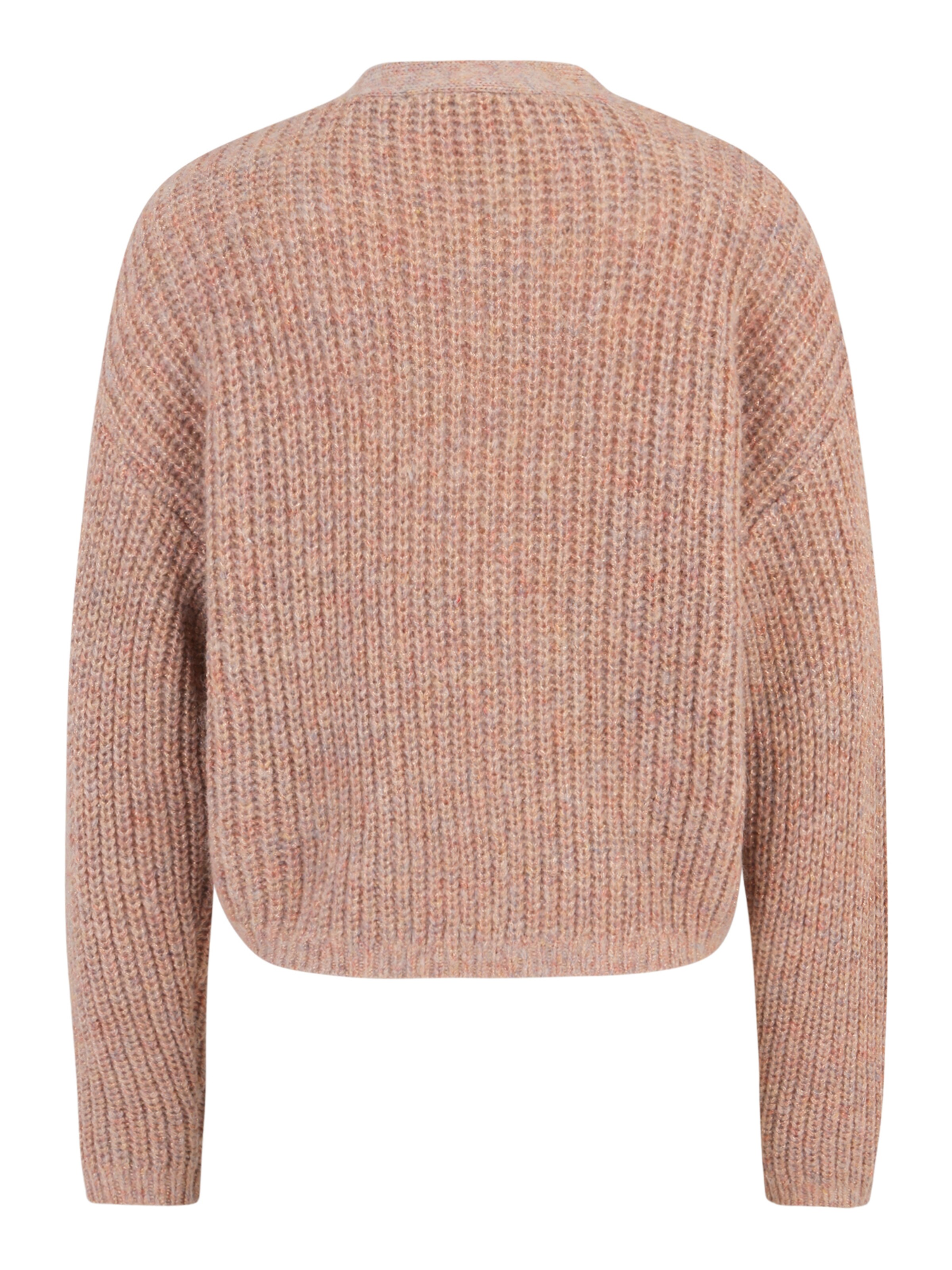 Cartoon Gebreid vest in Roze: voorkant