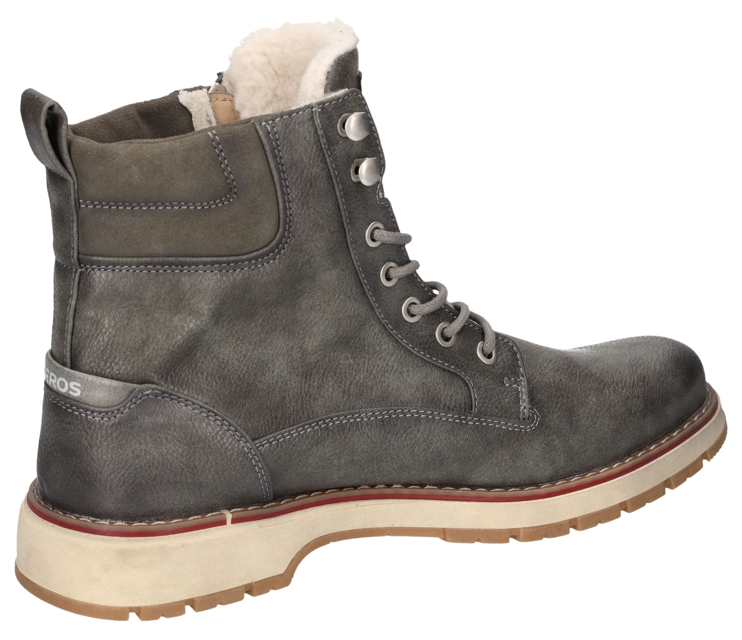 LERROS Lace-Up Boots in Grey