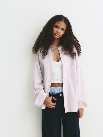 Pull&Bear Blouse 'PACIFIC' in Purple: front
