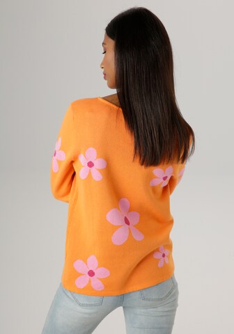 Aniston SELECTED Sweater in Orange