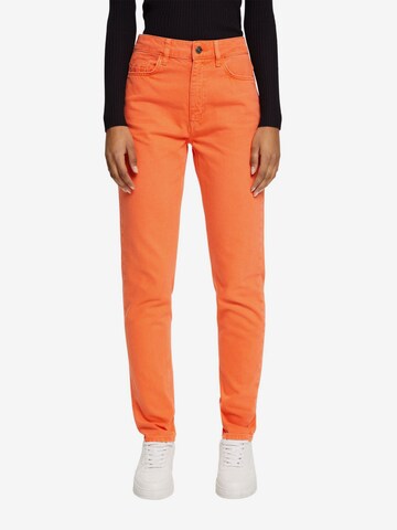 Coupe slim Pantalon ESPRIT en orange