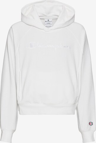 Champion Authentic Athletic Apparel Athletic Sweatshirt in White: front