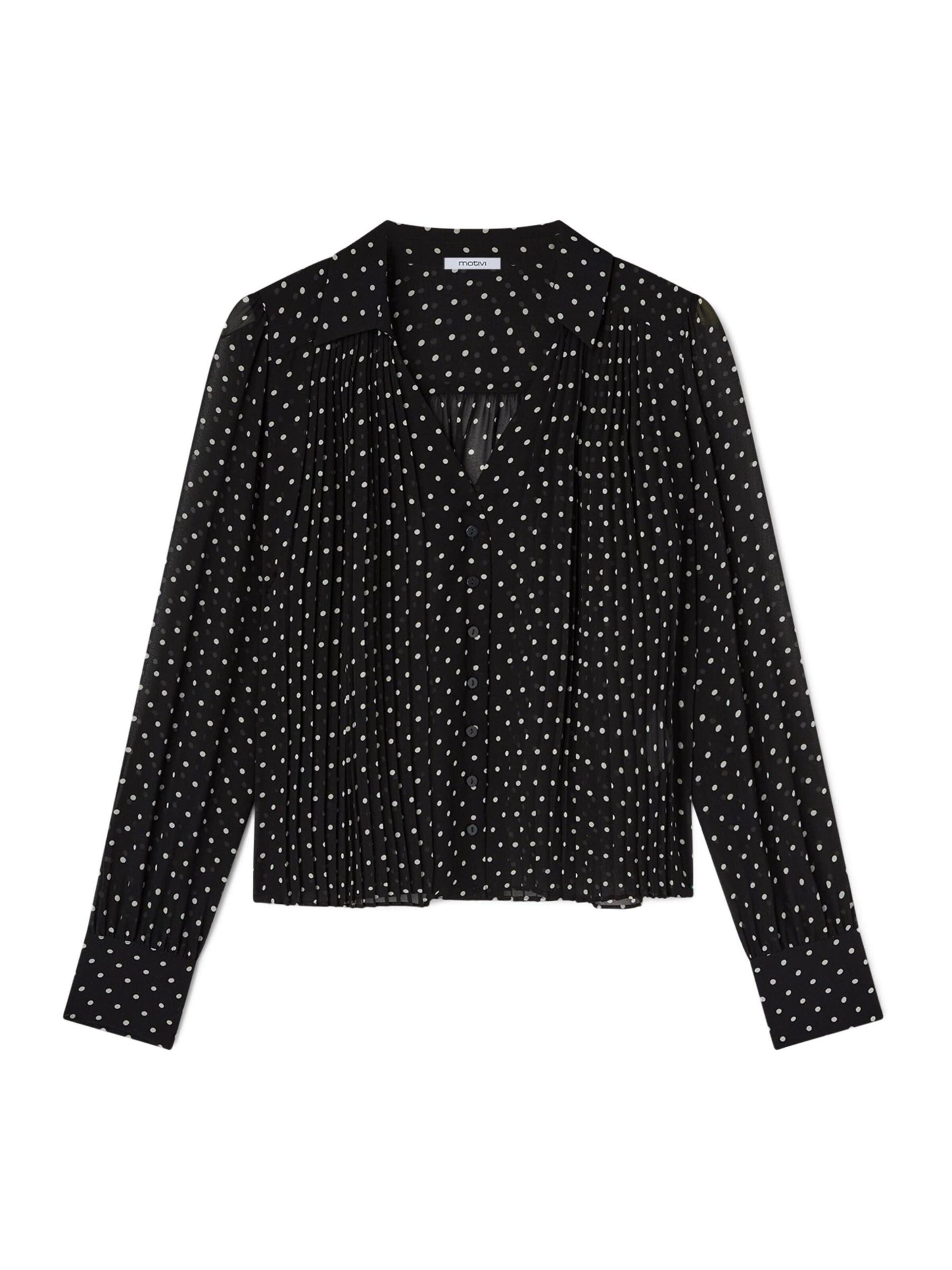 MOTIVI - Blusa en negro: frente