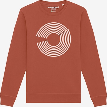 Felpa 'Abstract 01' di Watapparel in marrone: frontale