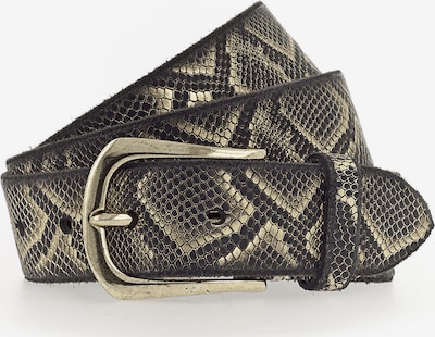 Cintura 'Sabia' b.belt Handmade in Germany di colore marrone / giallo / oro / nero, Visualizzazione prodotti