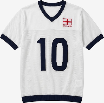 Kleidermafia Paita 'Oversize England Knit T-shirt - White' koossa S värissä valkoinen, Tuotenäkymä