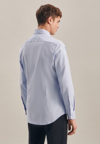 SEIDENSTICKER Slim Fit Performancehemd ' Shaped ' in Blau