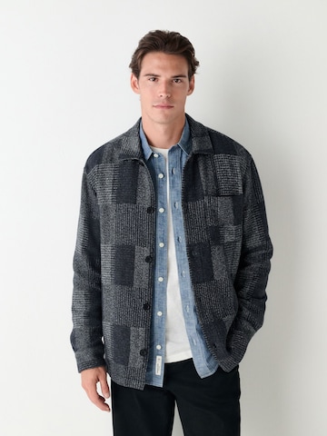 Next Comfort Fit Hemd in Grau: Vorderseite