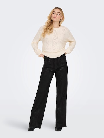 ONLY Szeroka nogawka Jeansy 'ONLJUICY' w kolorze czarny