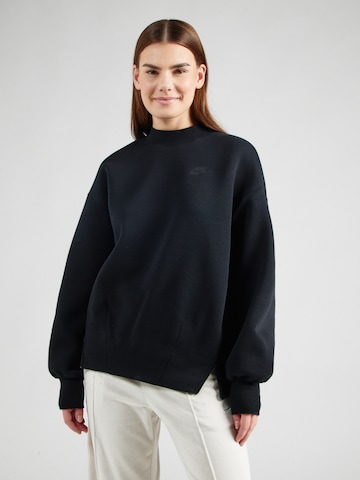 Nike Sportswear - Sudadera 'Tech Fleece' en negro: frente
