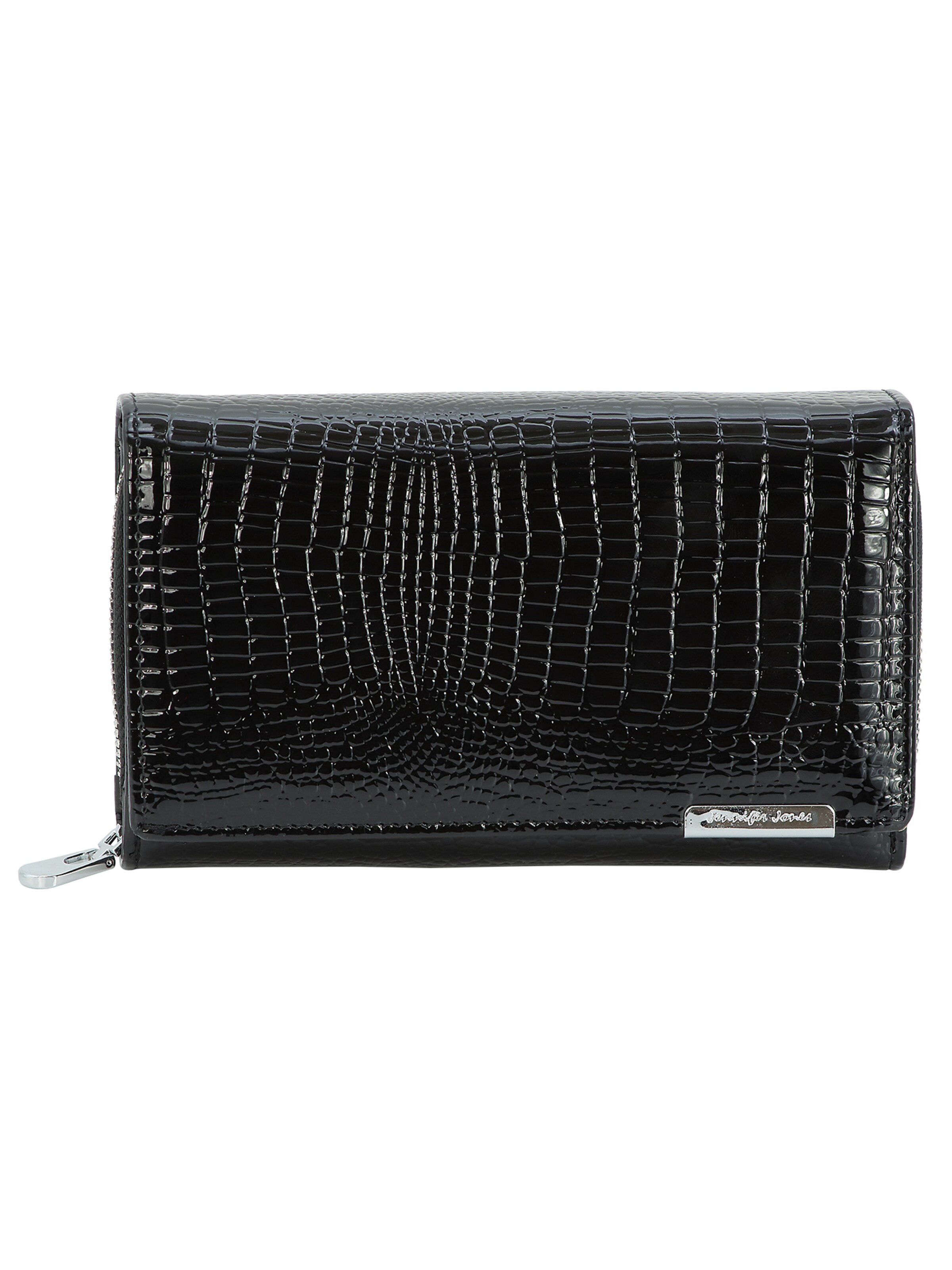 Jennifer Jones Wallet in Black: front