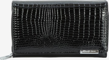 Jennifer Jones Wallet in Black: front