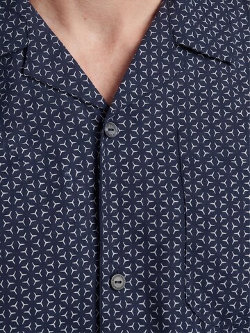 SEIDENSTICKER Pyjama lang 'Classic Web' in Blauw