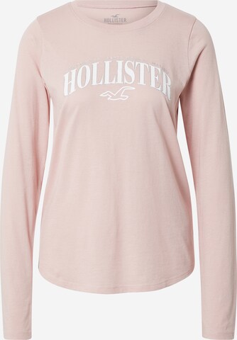 HOLLISTER Koszulka w kolorze różowy: przód